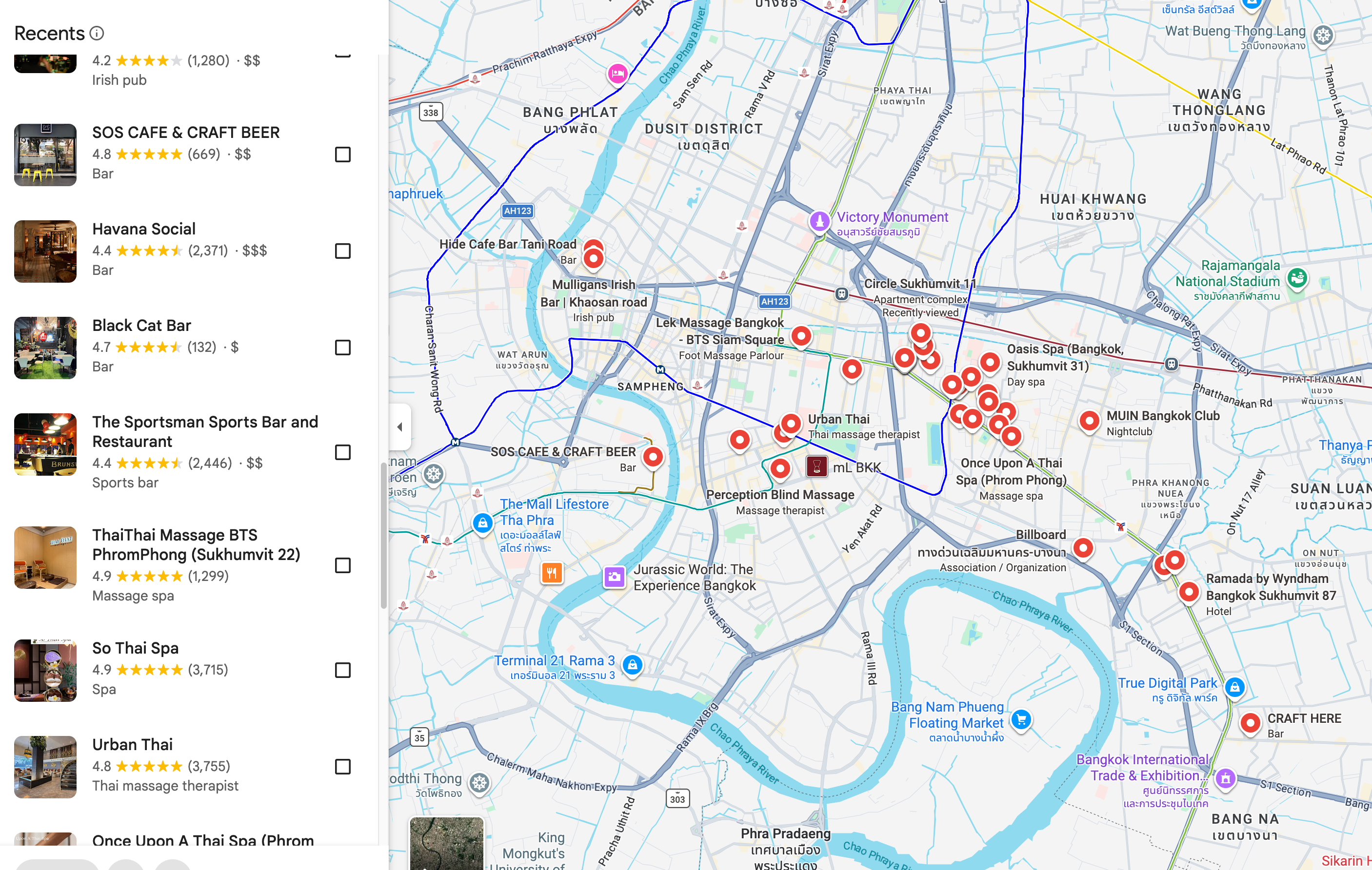 Rudy’s Thailand Elite Map (BANGKOK & PATTAYA)